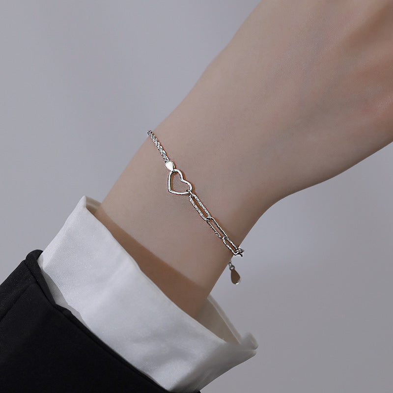 Loving Heart Female Temperament Design Girlfriends Bracelet