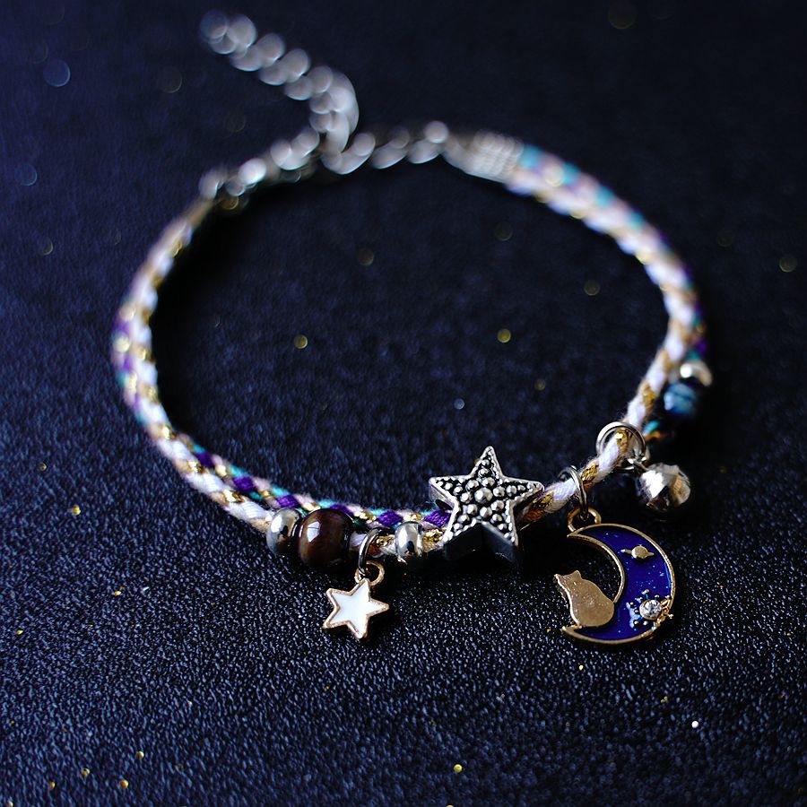 Dream Planet Femme Étoile Lune Paire Bracelets