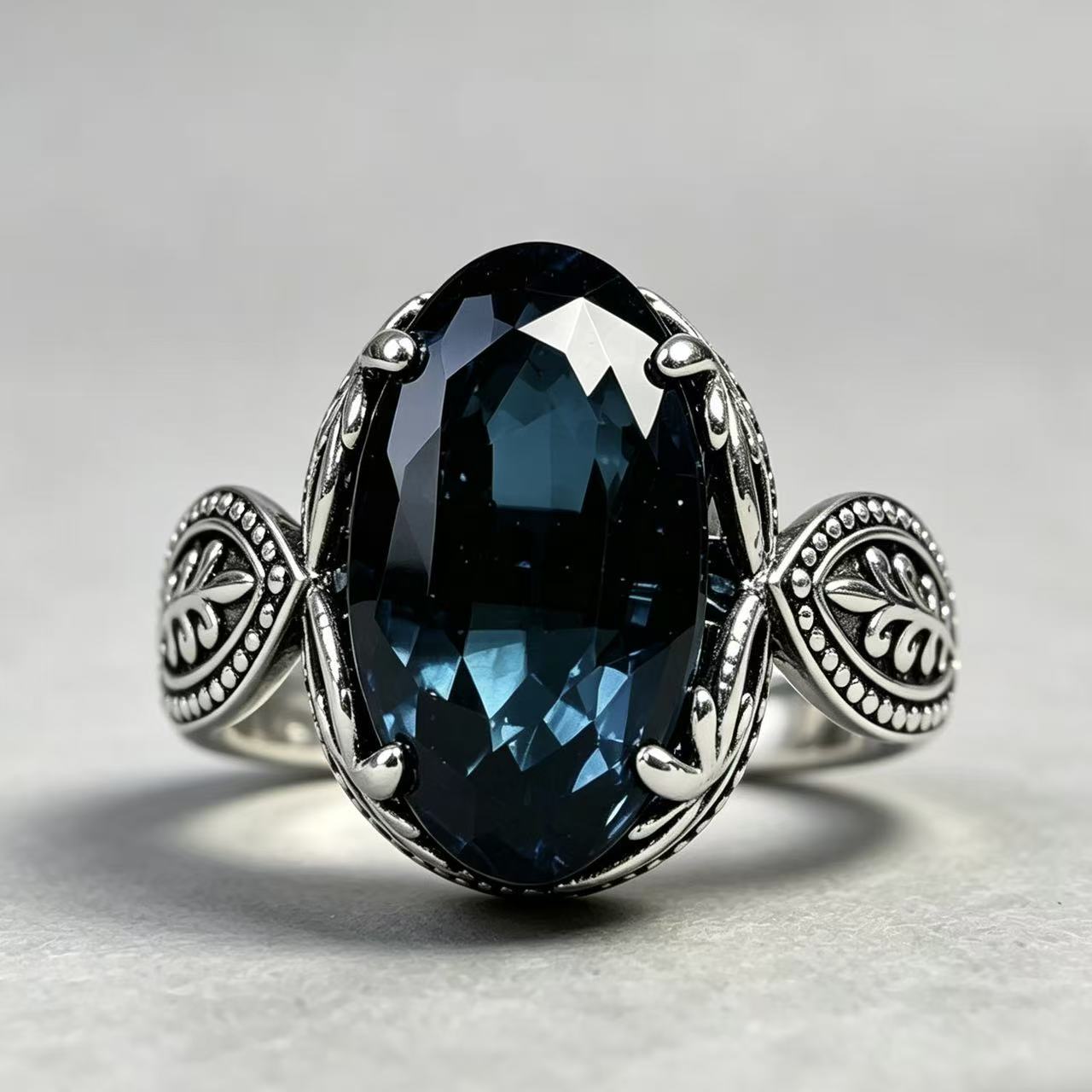 Women's Live Broadcast Fashion Alloy Inlaid Morandi Ring