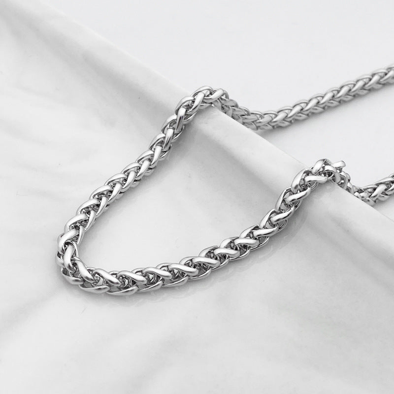 Women's & Men's Titanium Steel Stainless Turnbuckle Keel Chain Bracelet