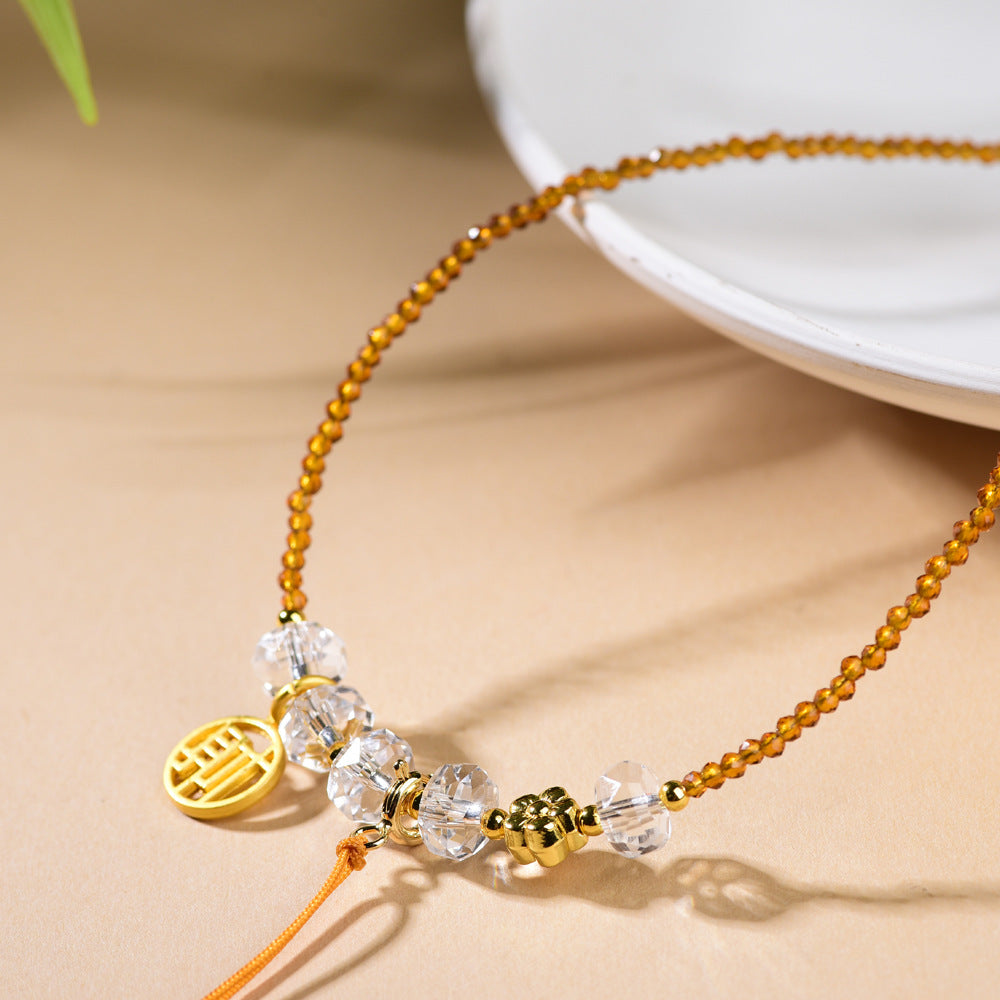 Simple Fresh Clavicle Chain Universal Green Luxury Fashion Necklace