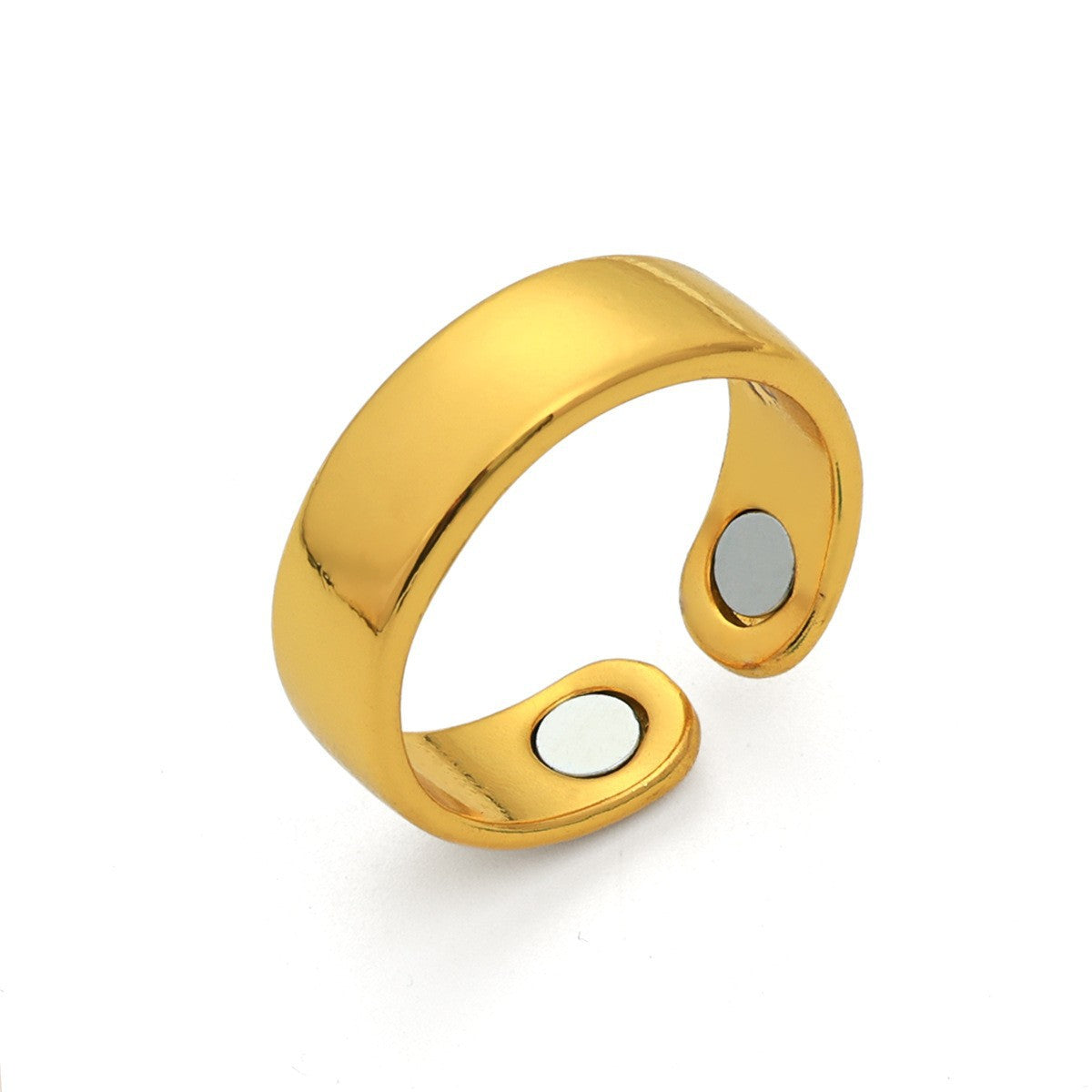 Magnet Couple Alloy Rose Gold Creative Electroplated Rings