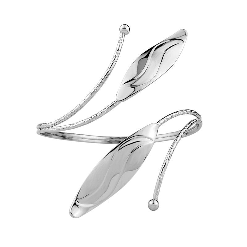 Open Metal Geometric Hollow Glossy Pattern Bracelet