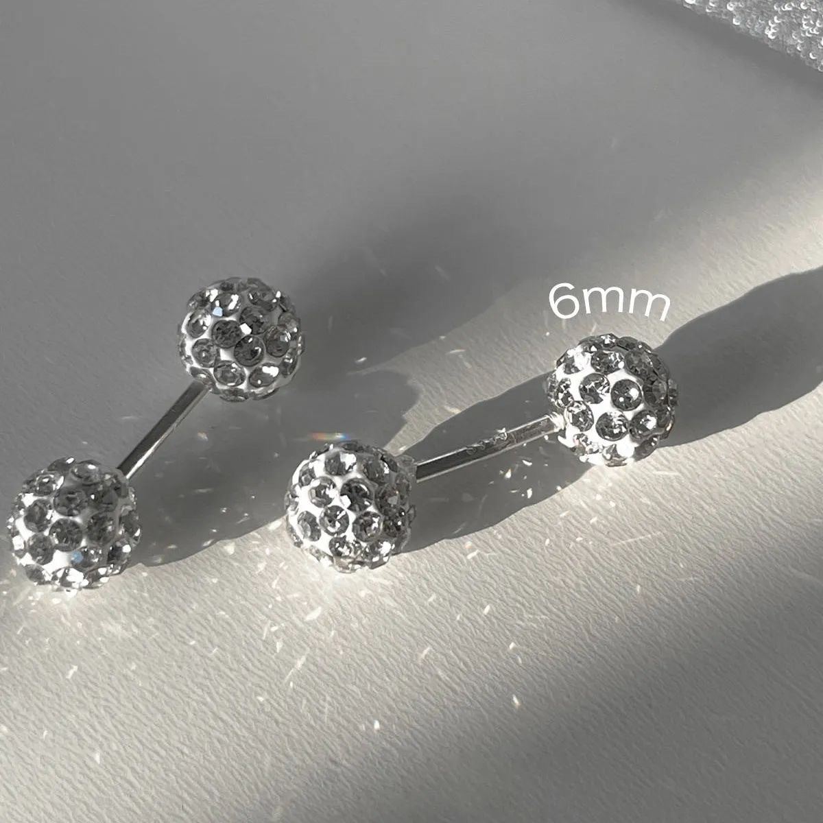 Women's Sier For Ear Bone Niche High Sense Zircon Pin Earrings