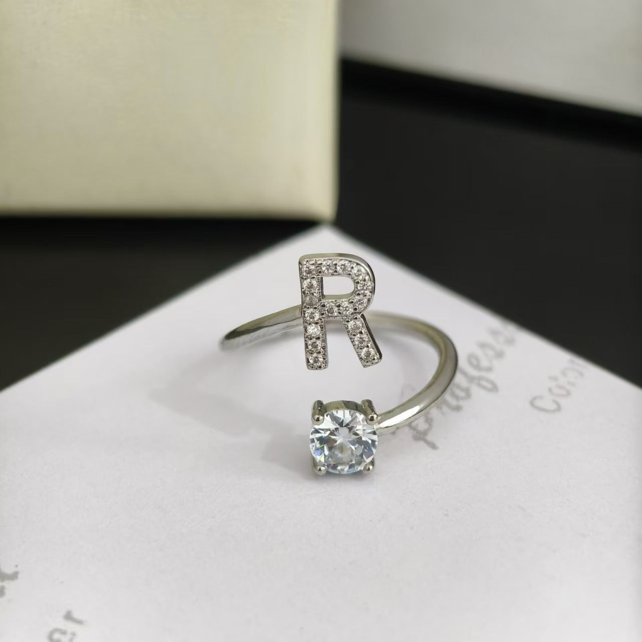 Open Female Your Name My Last English Personality Ring
