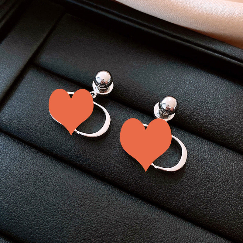 Needle Flocking Bow Artificial Pearl Tassel Fashion Earrings