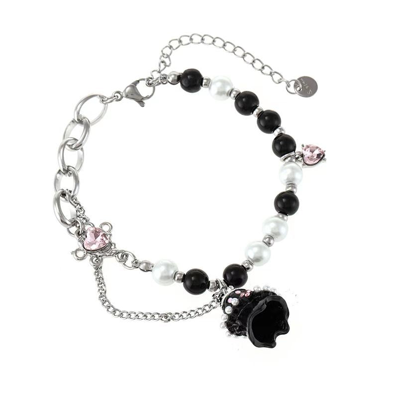 Bracelets froids Little Ghost pour femmes et hommes, perles pour Couple