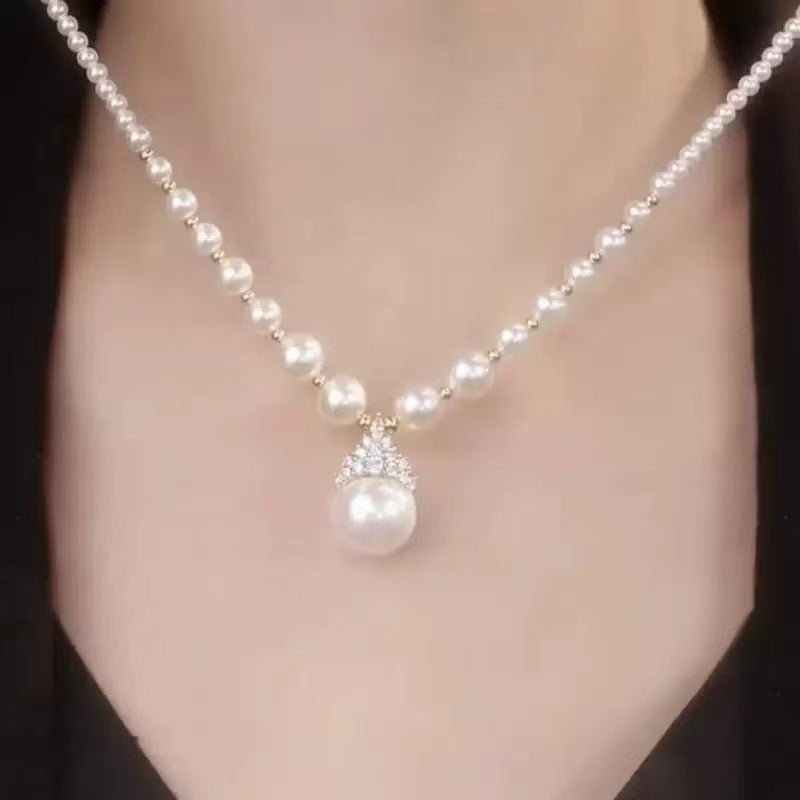 Women's Pearl Light Luxury Minority High-grade Clavicle Chain Neck Necklace