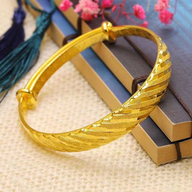 Dragon Phoenix Starry Simulation Golden Smooth Push-pull Bracelet