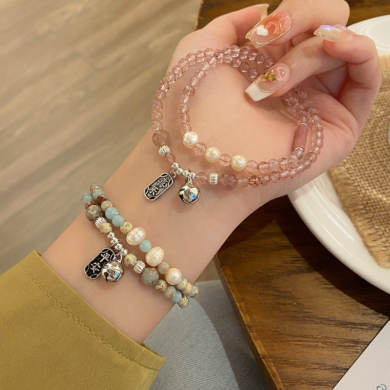 Fée douce mignon double cercle heureux bracelets