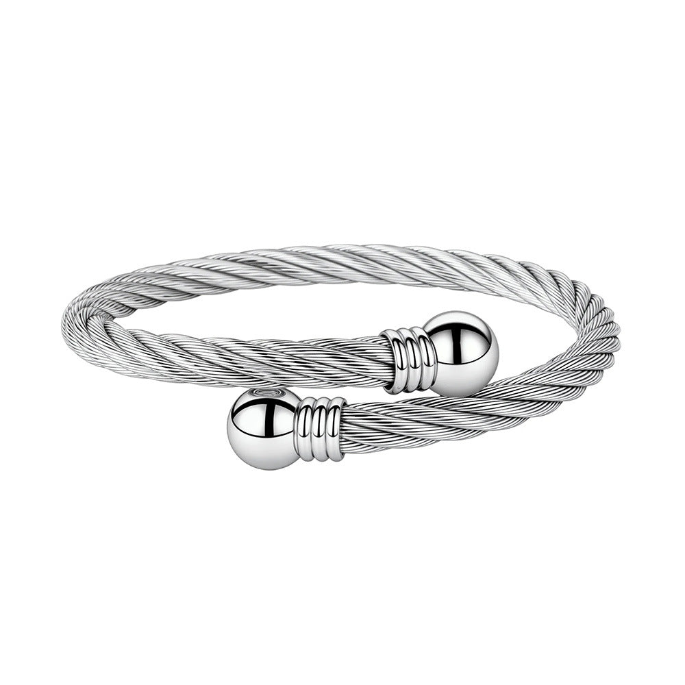 Men's Carrying Strap Stainless Fashion Simple No Color Bracelet