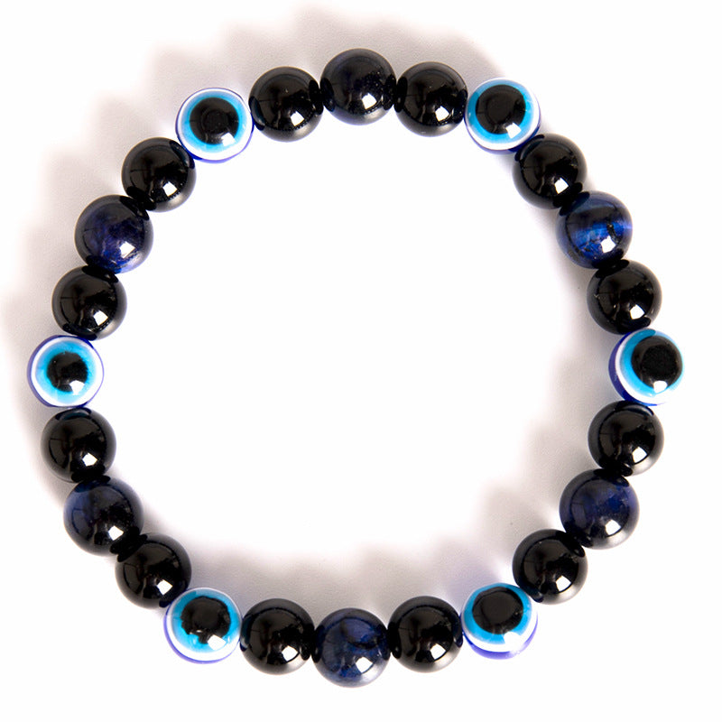 Bracelets Homme Evil Eye Violet Tigre Vert Or