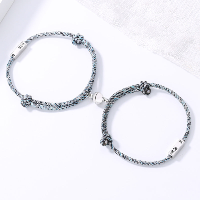 Couple Gift Pairs Commemorative Woven Hand Strap Bracelets