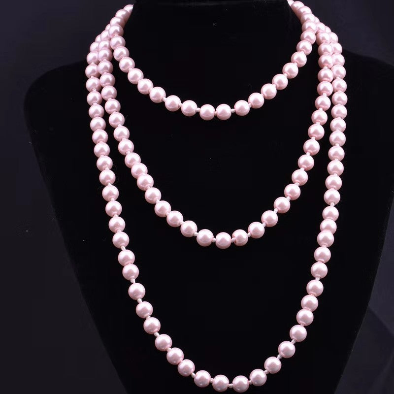 Vintage White Pearl Night Cheongsam Show Necklaces