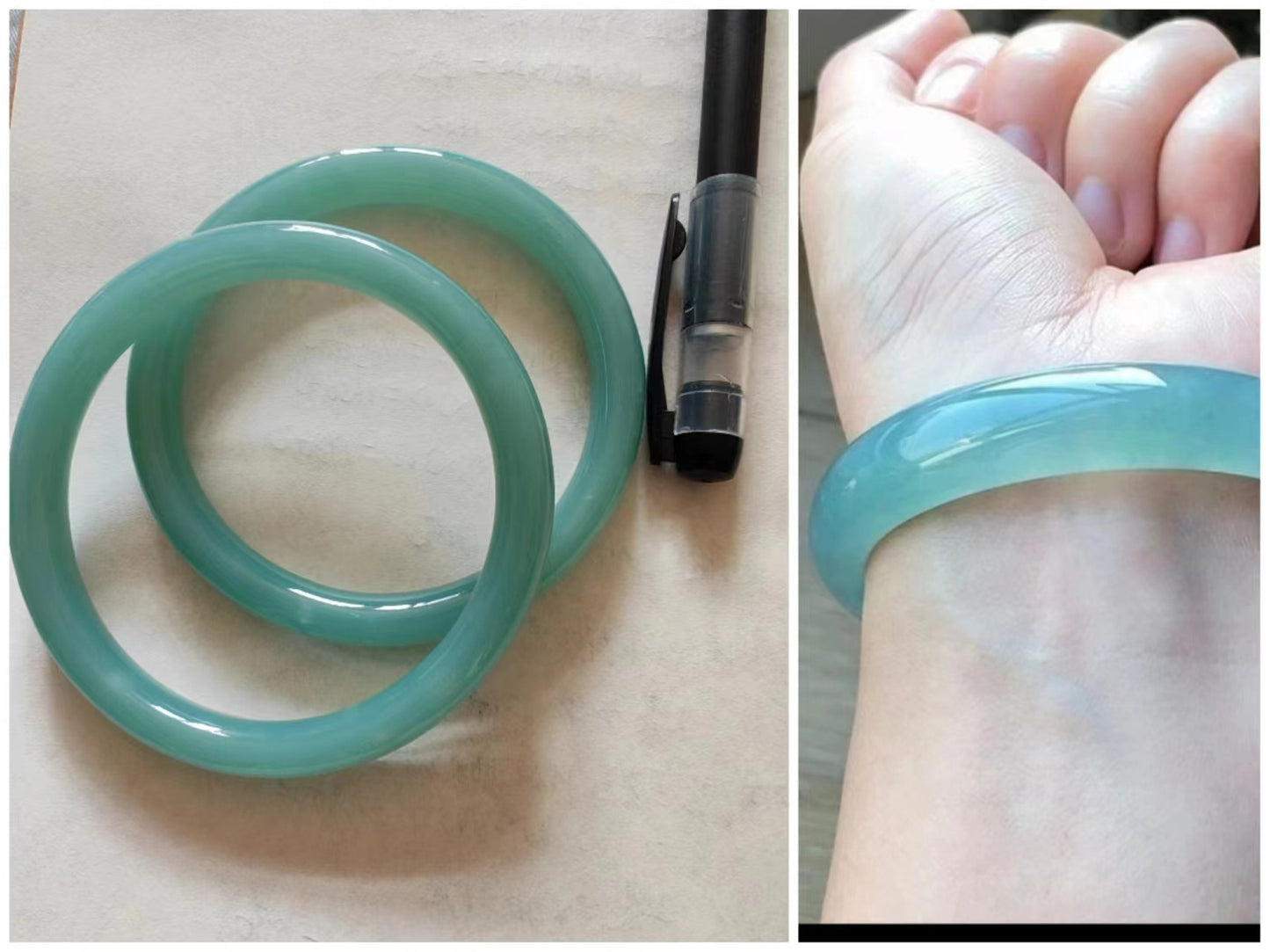 Rock Jade Bangle Round Bar Imperial Concubine Live Bracelet
