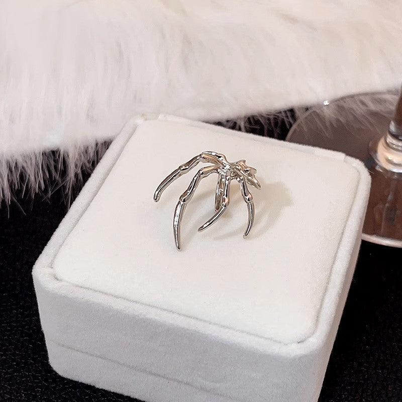 Women's Trendy Cool Retro Metallic Spider Unique Design Ear Clip