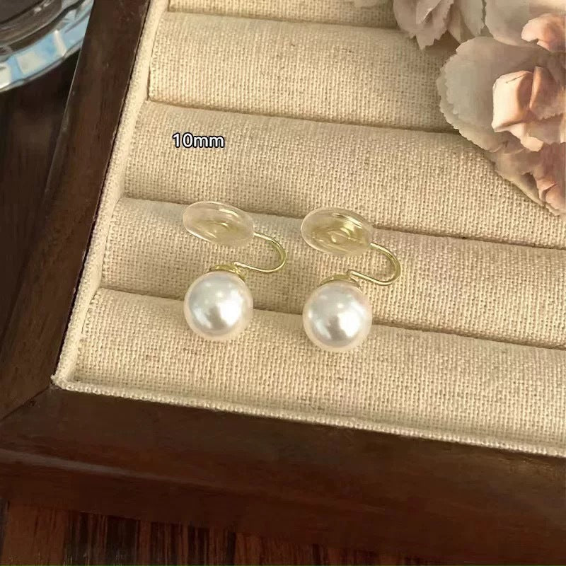 Style Elegant Faux Pearl Clips Female Mosquito Coil Niche Rings