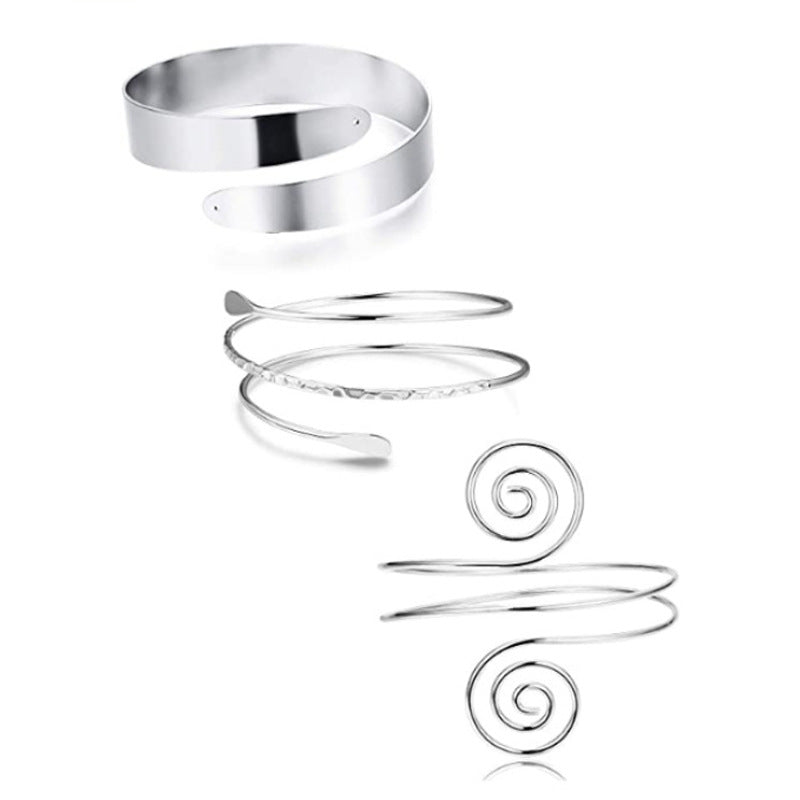 Metal Armband Glossy Exaggerated Collar Neck Bracelet