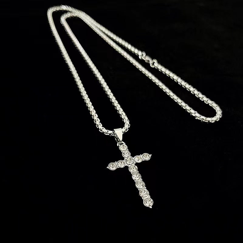 Croix de diamant pour femmes et hommes pour colliers Hip Hop personnalisés à la mode