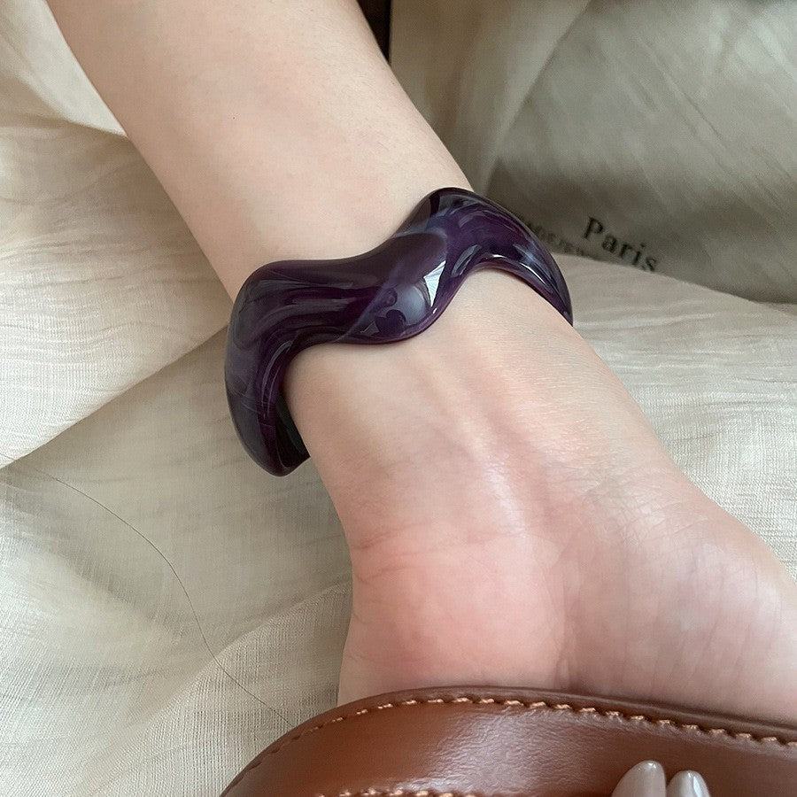 Irregular Resin Mori Style Simple Commute Light Bracelets