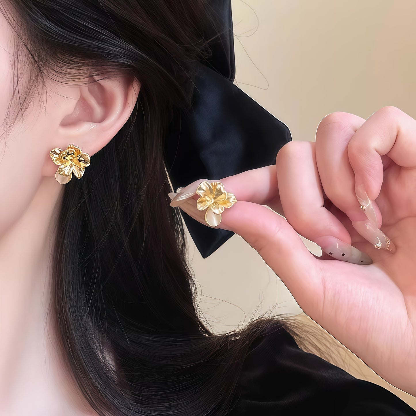 Women's Zircon Cube Sugar Exquisite Niche Design Stud Earrings