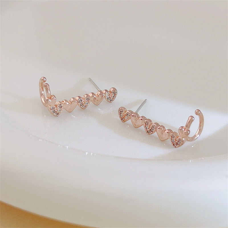 Trendy Niche Design Simple Cold Style High-grade Earrings