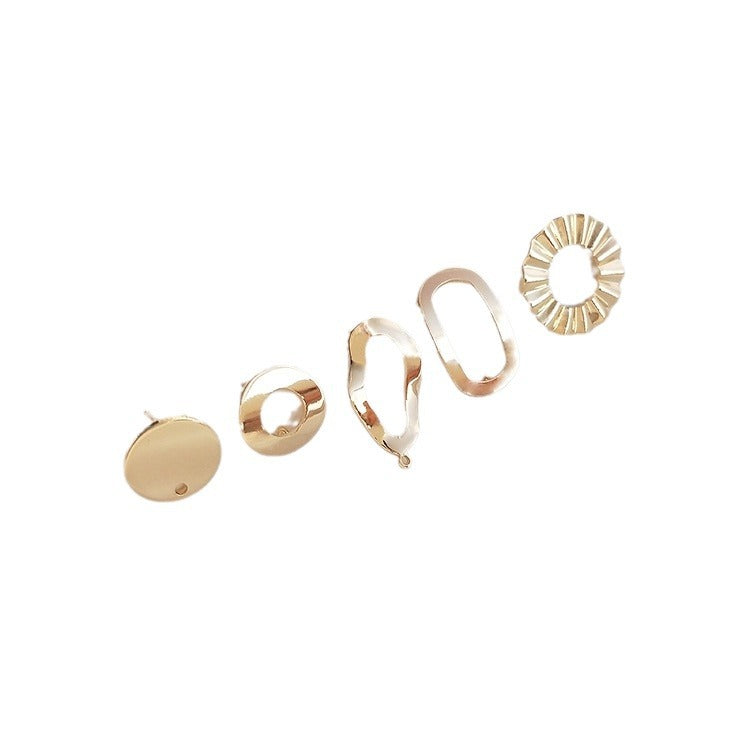 Color Protection Round Oval Handmade Ear Trendy Earrings