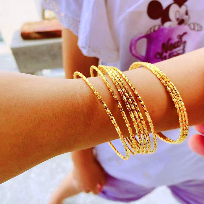 Women's Placer Gold Fine Sand Fashion Shop Bracelets