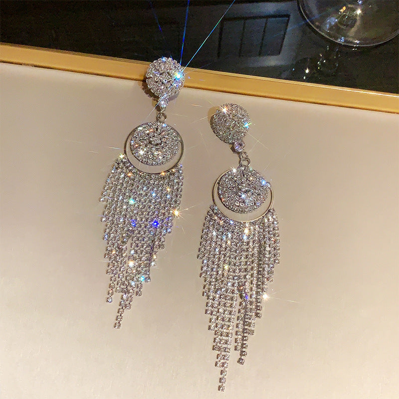 Long Fringe High-grade Light Luxury Temperament Earrings