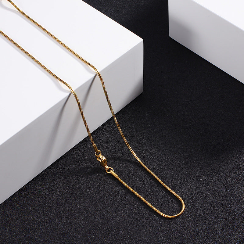 Snake Chain Exquisite Clavicle Lanyard Stainless Necklace