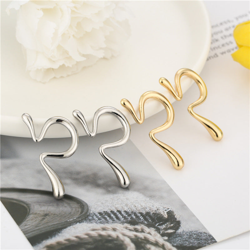 Bone Design Simple Female High Sense Elegant No Piercing Required Ear Clip