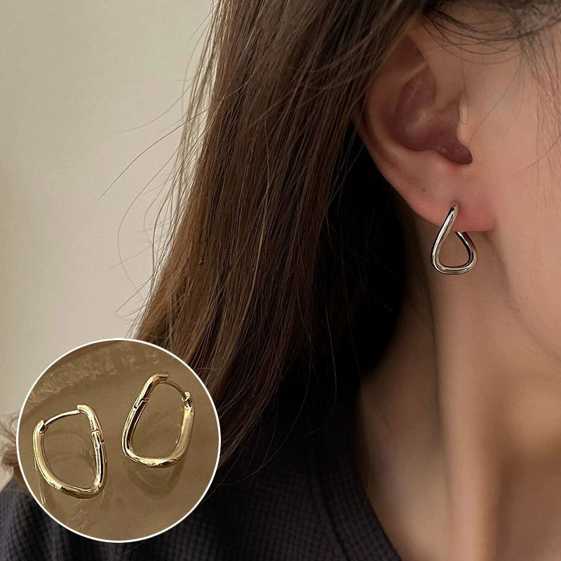 Love Heart Female Retro Fashion Personalized Sweet Cool Peach Earrings