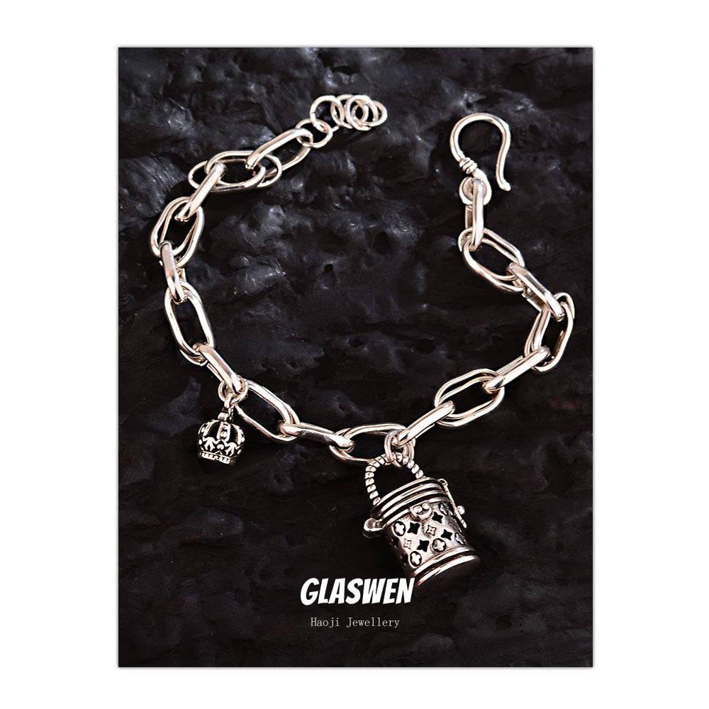 Presbyopic Bucket Bag Female Niche Hollow Bracelets