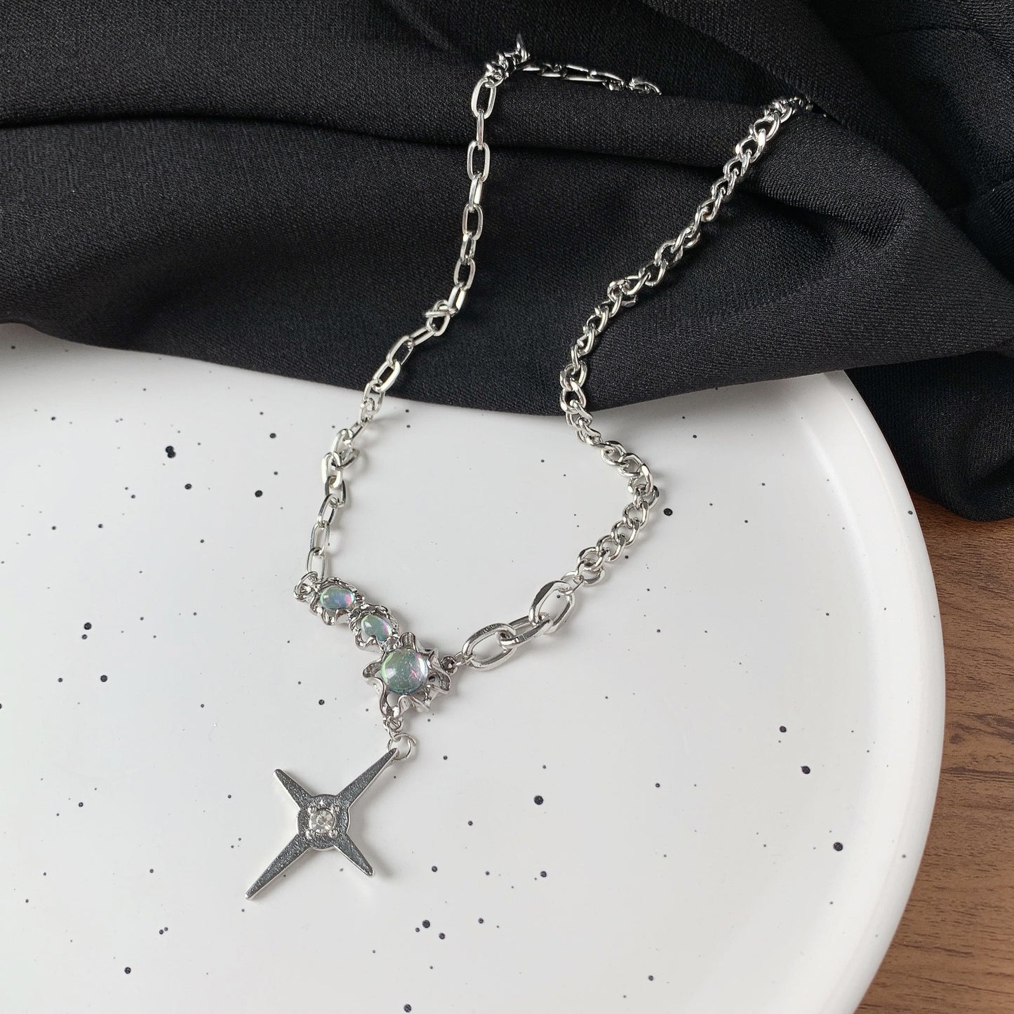 Women's & Men's & Stars Moonstone For Design Temperament Necklaces