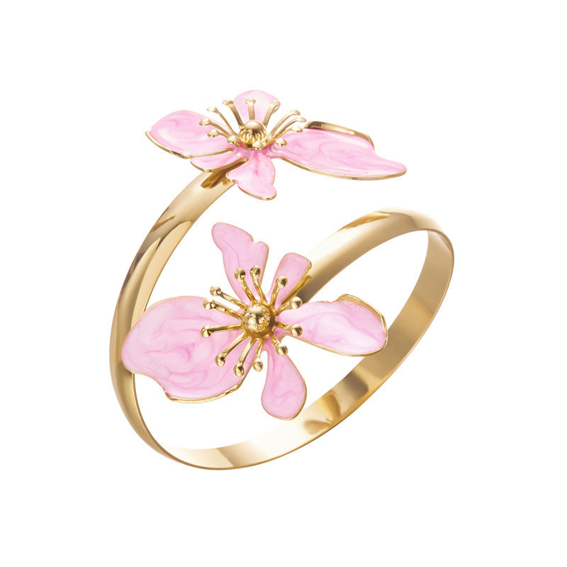 Oil Elegant High Sense Vacation Style Double Bracelet