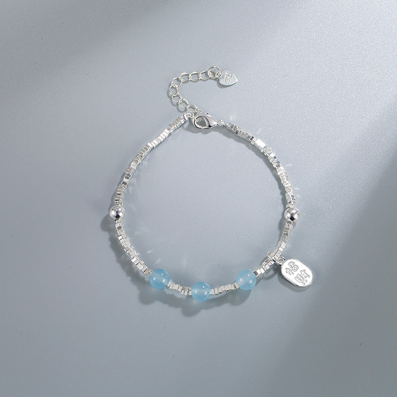 Lucky Fortune Aquamarine Design Affordable Luxury Bracelets