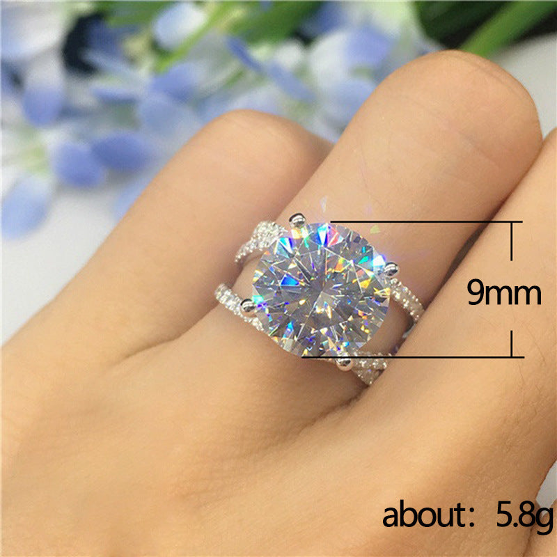 Women's Classic Zircon Cross Romantic Gift Valentine's Rings