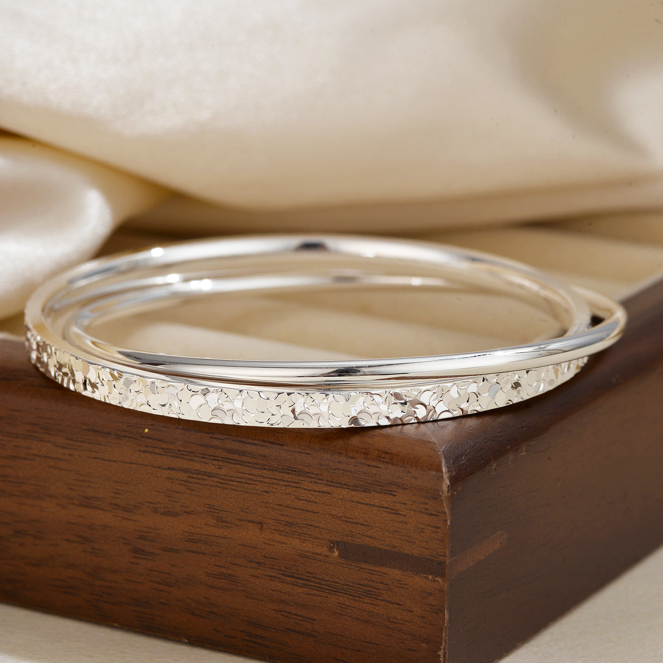 Ice Female Solid Closed Sier Plated Lover Girlfriend Gift Light Rings