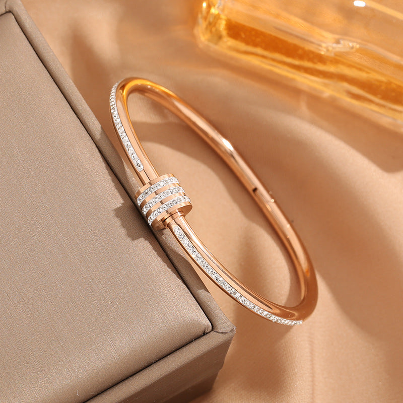 Waist Titanium Steel Rose Gold Simple Bracelet