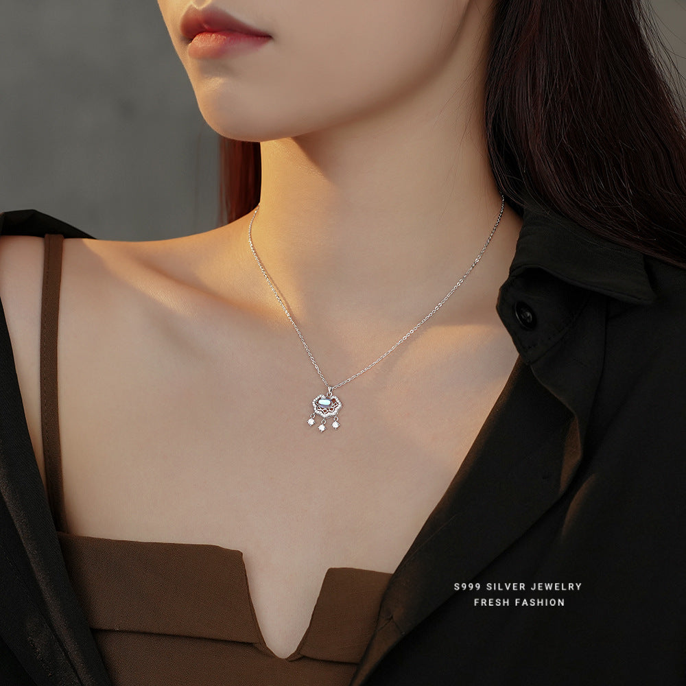 Minority National Style Vintage Elegant Zircon Moonstone Necklaces