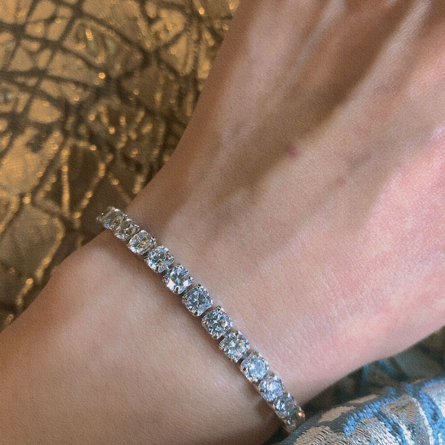 Damenvilla Eleganter Diamant-Tenniskristall für Armbänder