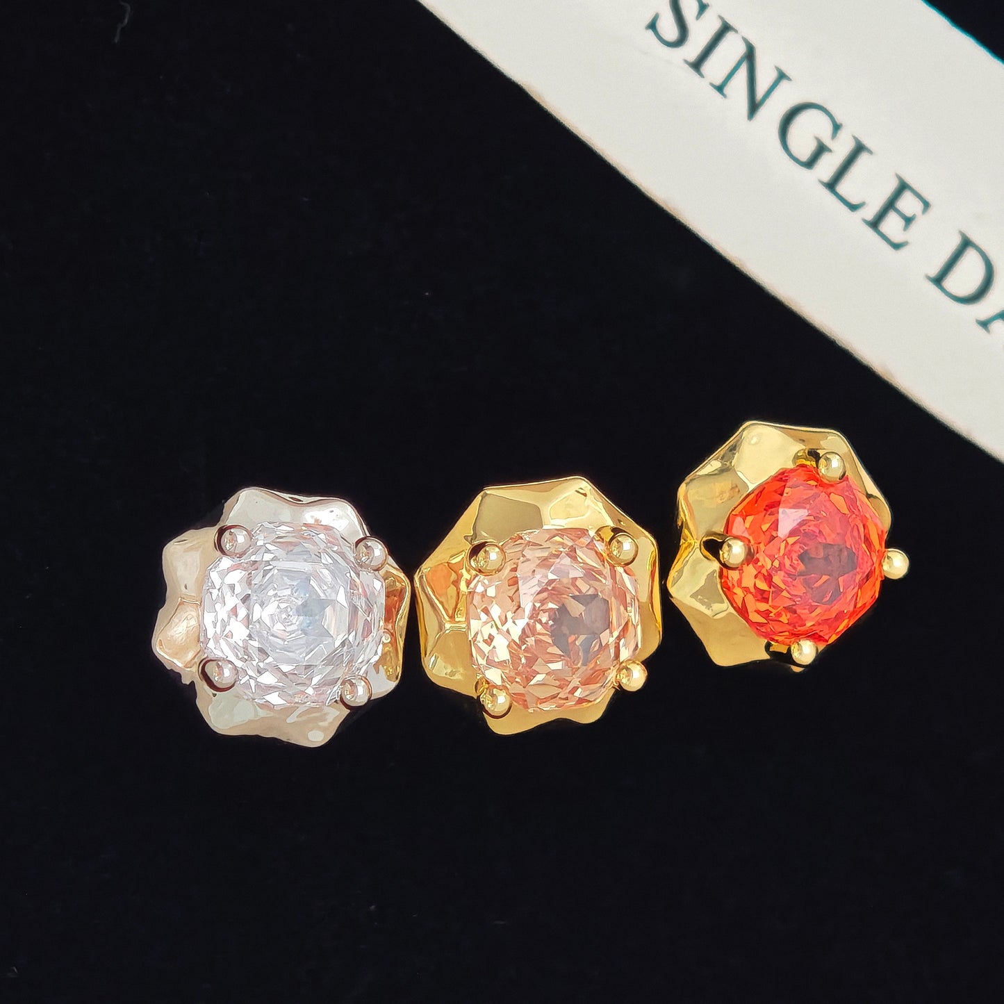 Women's Versatile Zircon Light Luxury Simple Casual Earrings
