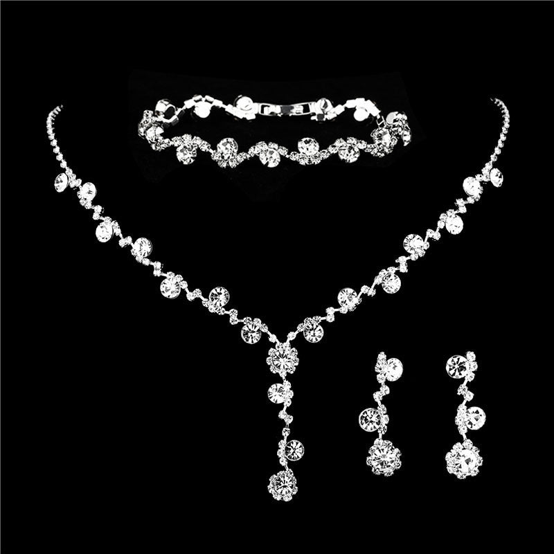 Brilliant Rhinestones Zircon Angels Cry Water Rings