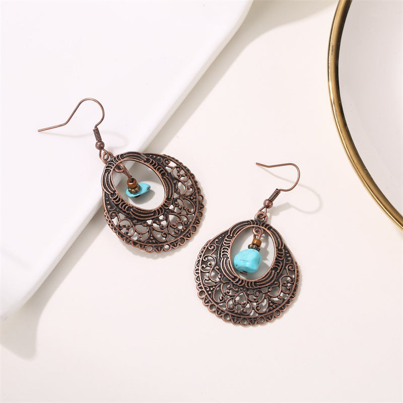Women's Style Geometric For Dignified Hollow Lady Earrings