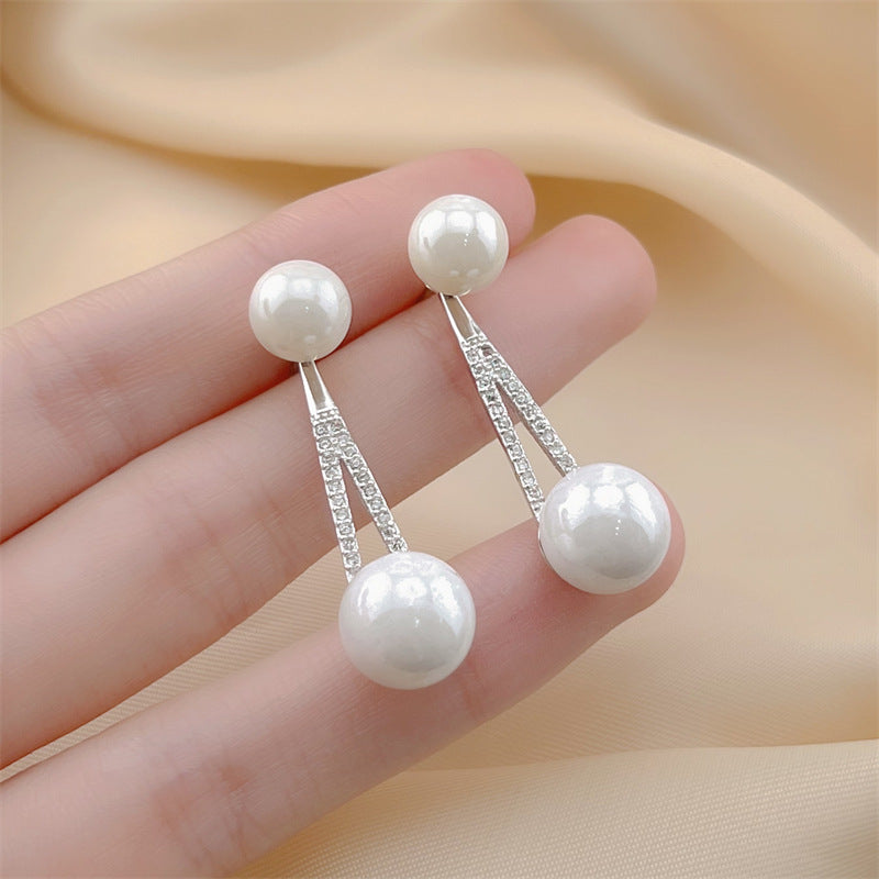 Elegant Bowknot Pearl Exquisite Design Personalized Earrings