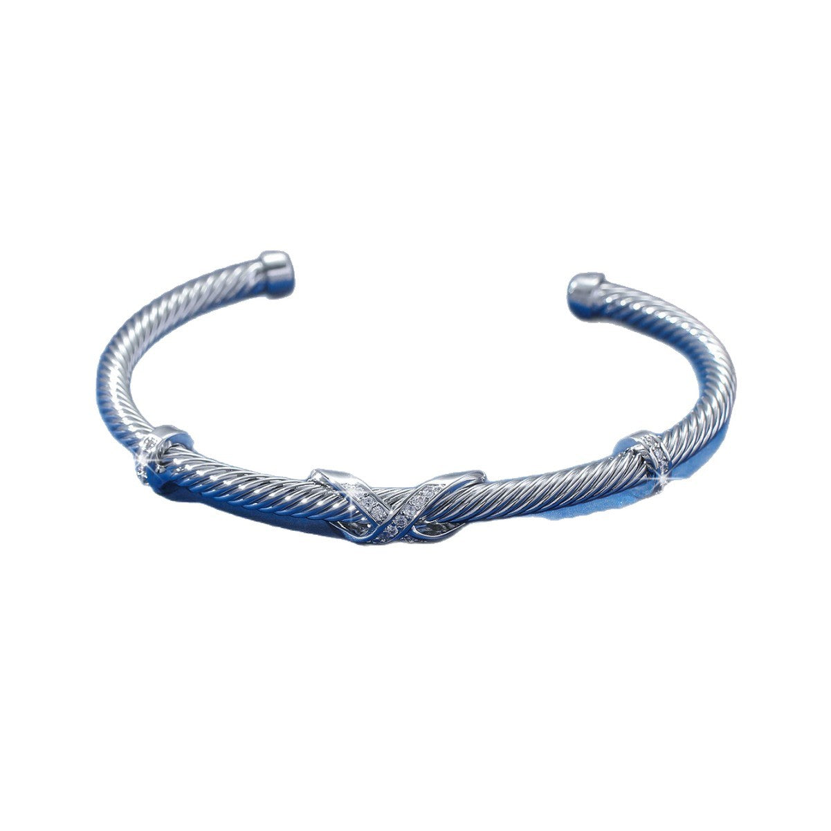 Steel Wire Rope Gold Stainless Titanium Bracelets