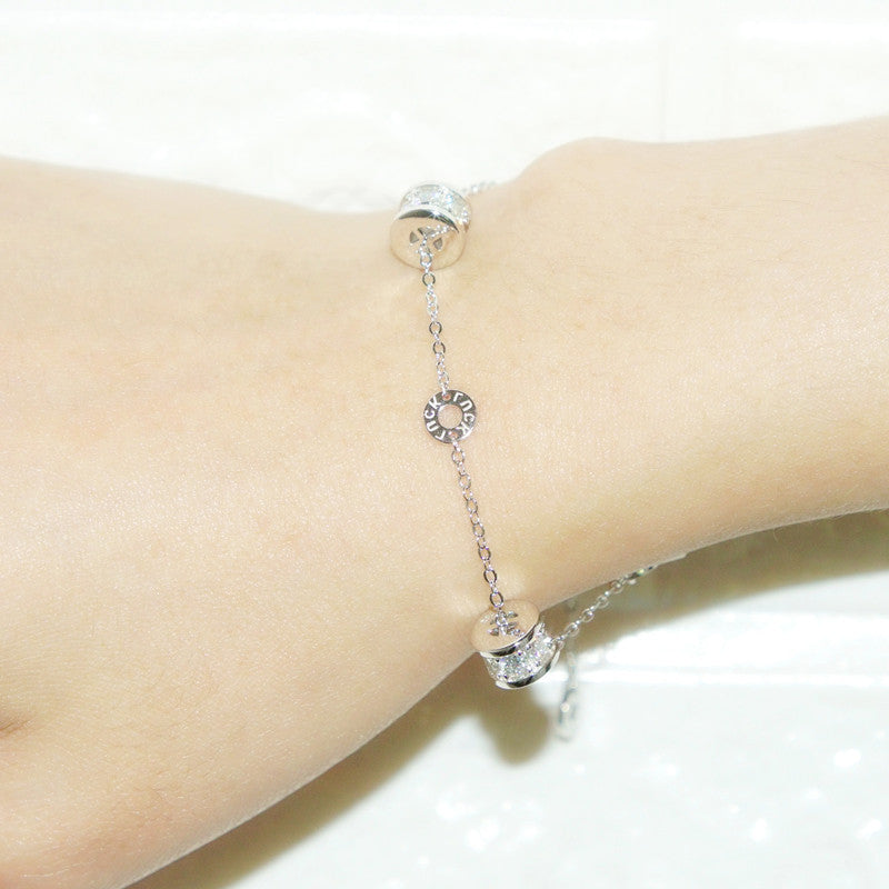 Inlaid Moissanite Small Waist Personality Decoration Bracelets