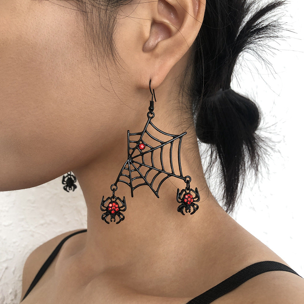 Boucles d'oreilles de conception de personnalité excentrique sombre exagérée d'Halloween