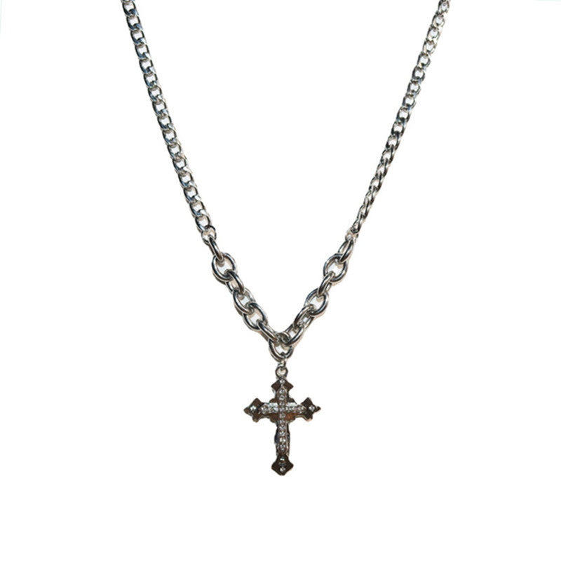 Women's & Men's Cross Fashionable Street Titanium Steel Accessories Necklaces