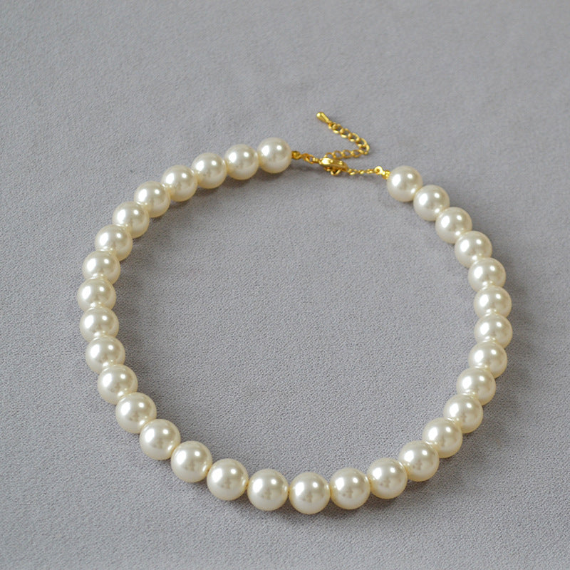 Women's White Pearl High-grade Exaggerated Temperamental Personalized Necklaces